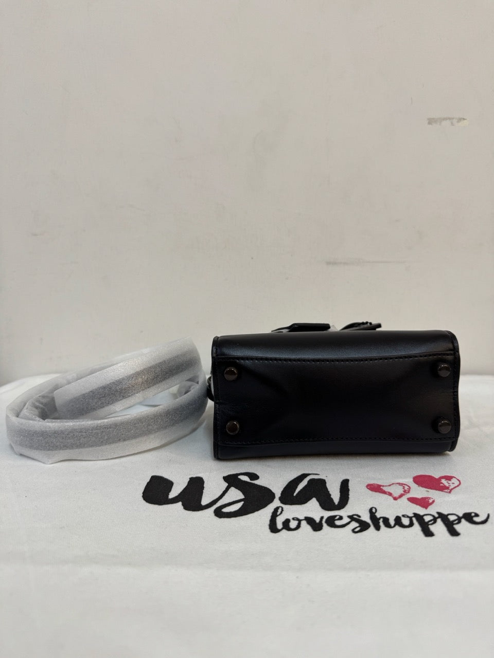 [AUCTION][READY STOCK MY] COACH Andrea Mini Carryall In Black Copper (CO974)