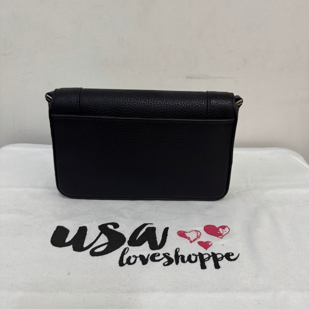 [AUCTION][READY STOCK MY] Kate Spade Lena Mini Flap Crossbody in Black (KH784)