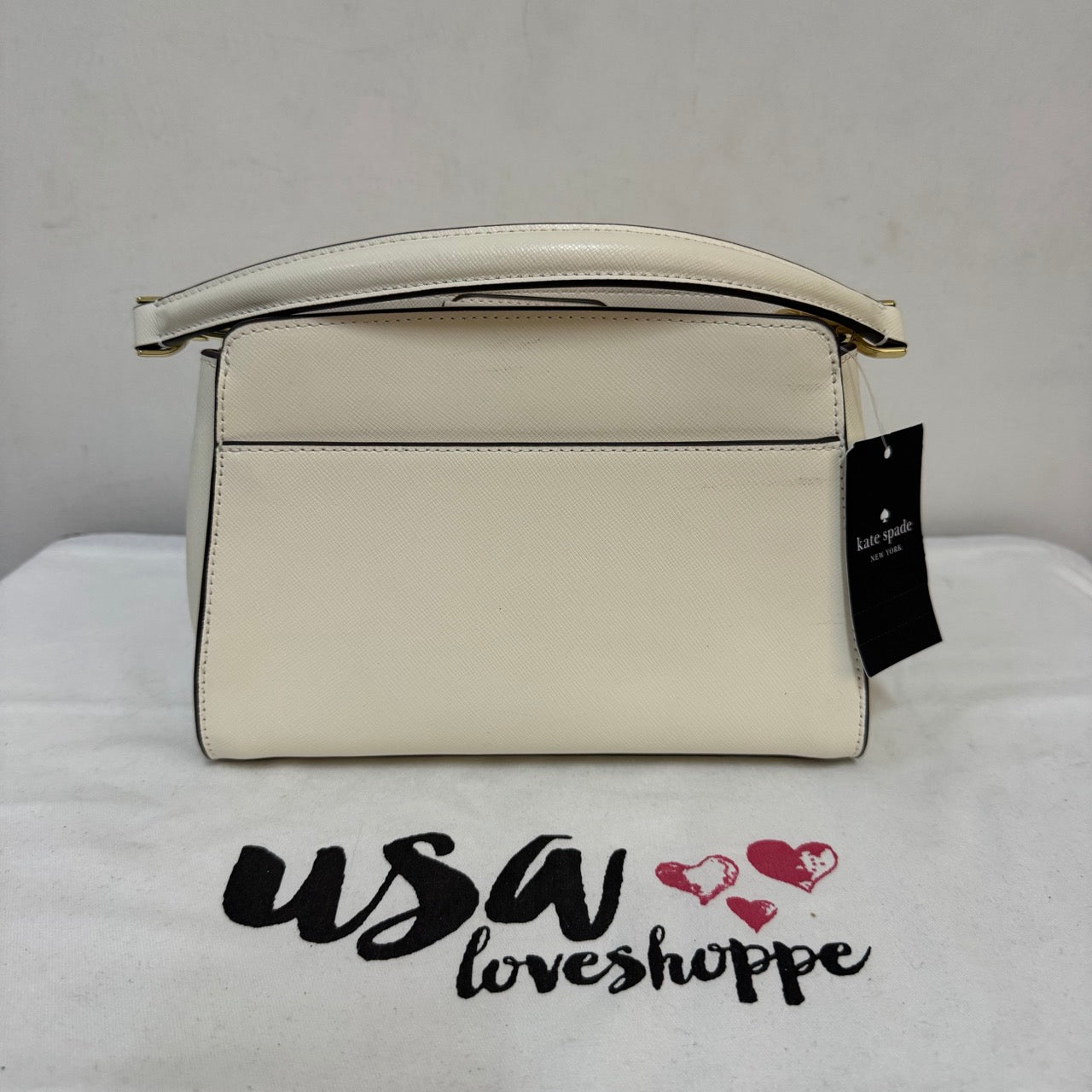 [AUCTION][READY STOCK MY] Kate Spade Madison Small Top Handle Satchel in Meringue (KK283)