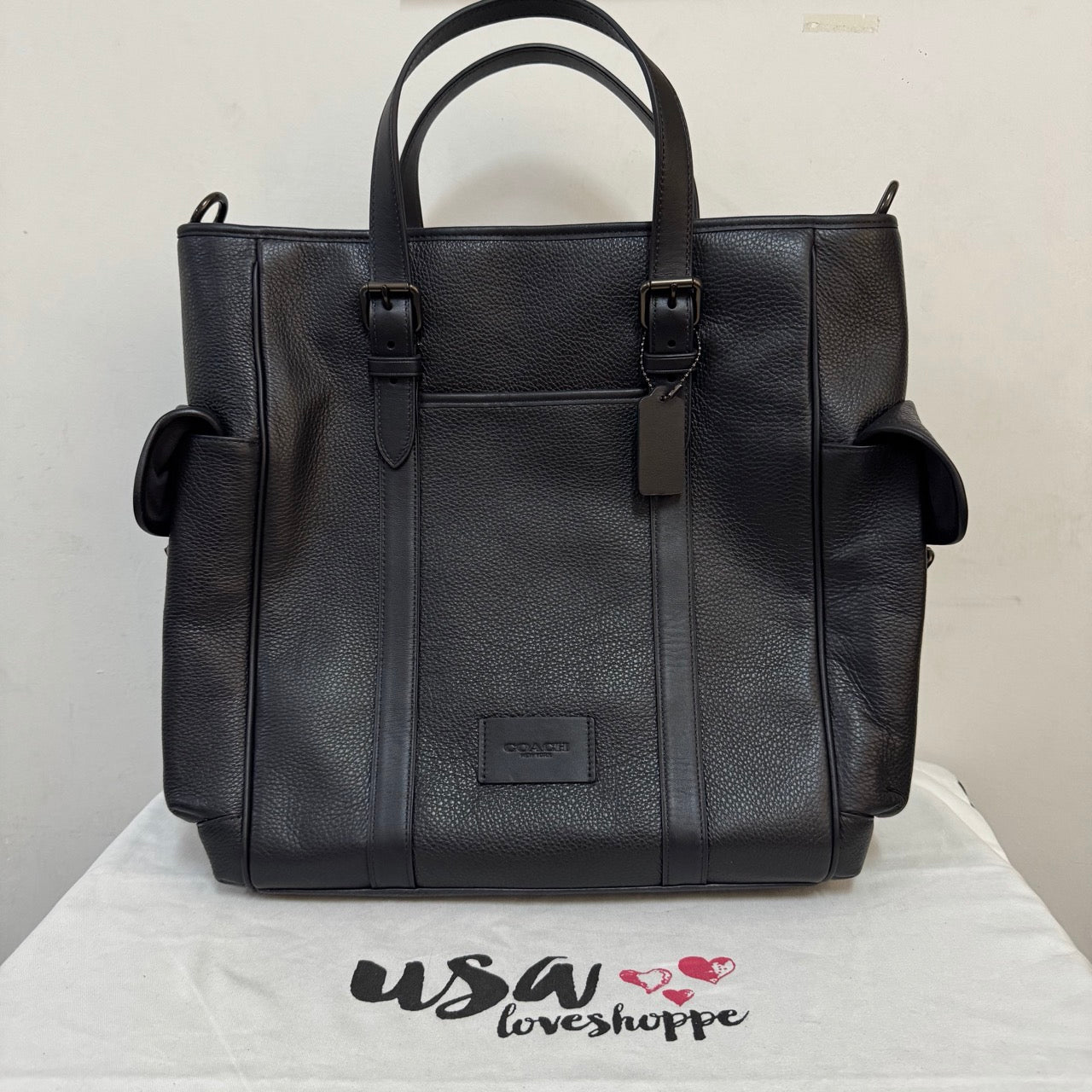 [AUCTION][READY STOCK MY] COACH Men Sprint Tote in Black/Black (CR324)