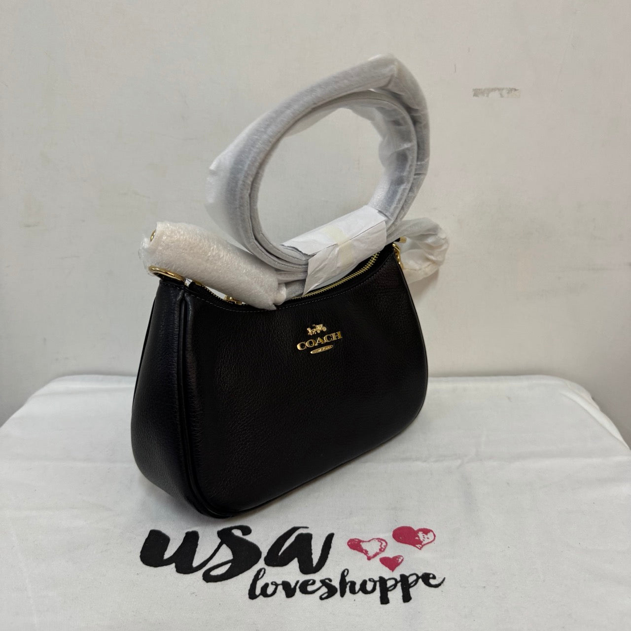 [AUCTION][READY STOCK MY] COACH Teri Shoulder Bag Black (GHW)(CV934)
