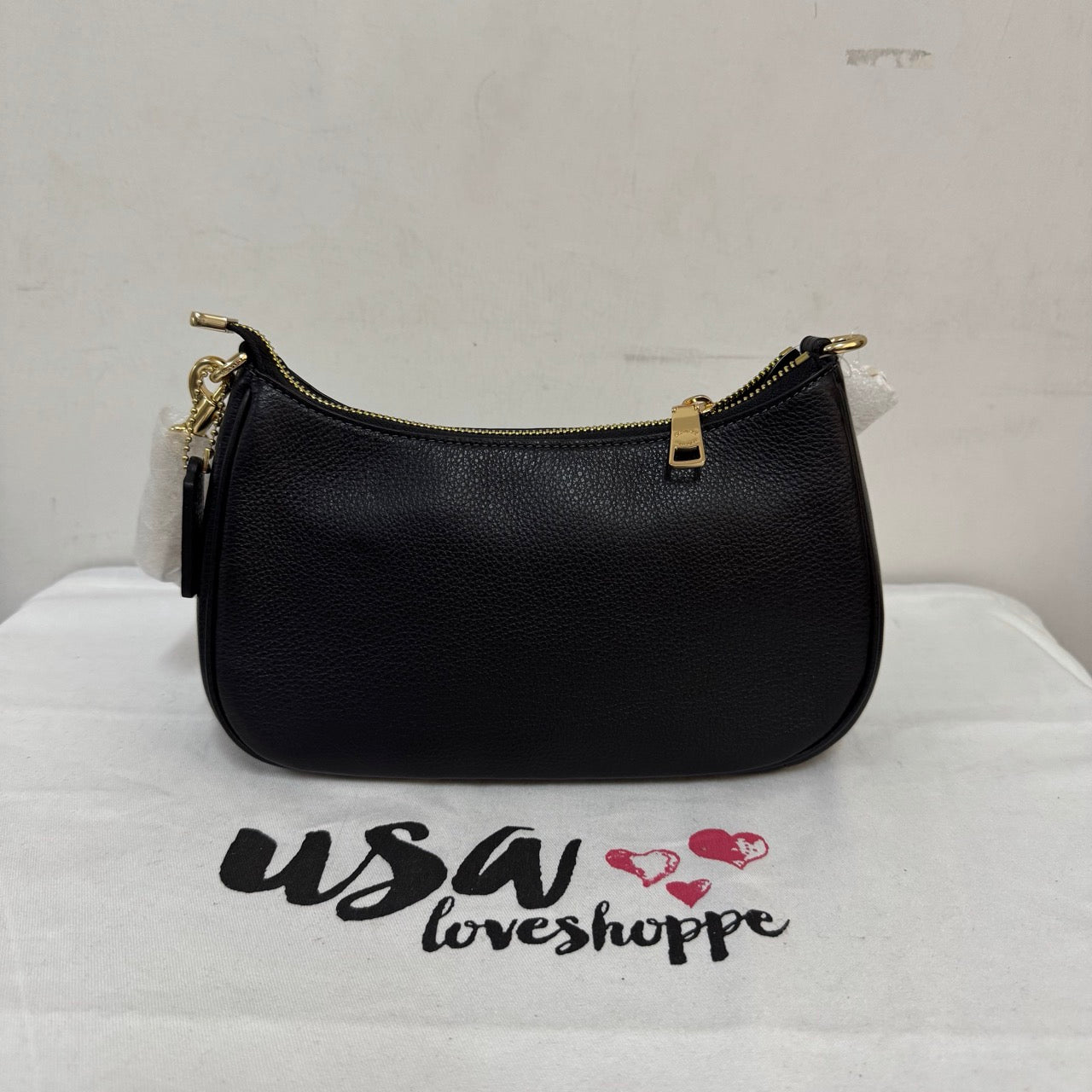 [AUCTION][READY STOCK MY] COACH Teri Shoulder Bag Black (GHW)(CV934)