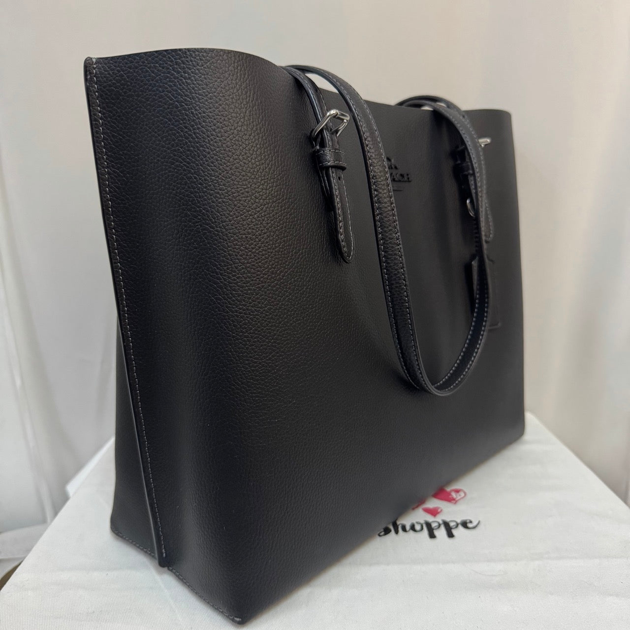 [AUCTION][READY STOCK MY] COACH Mollie Tote Bag in Black (CV968)