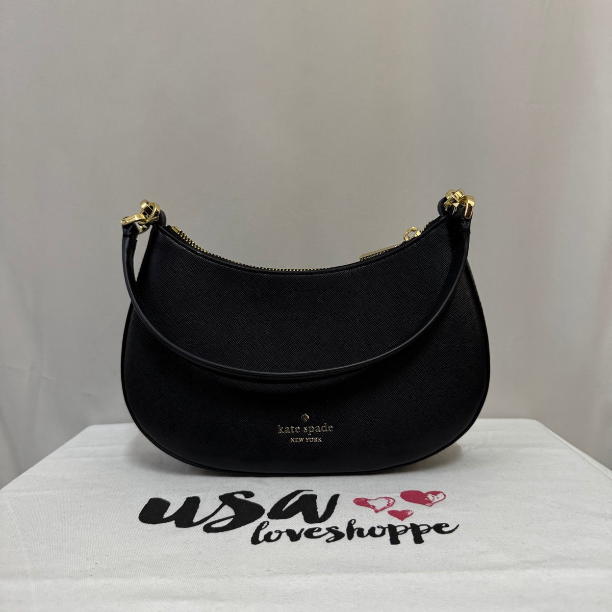 [AUCTION][READY STOCK MY] Kate Spade Paige Convertible Crossbody Black (KK983)