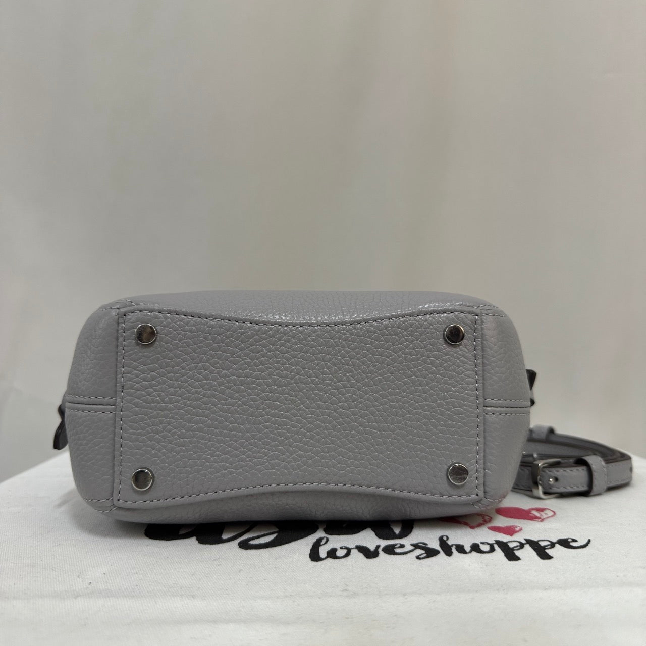 [AUCTION][READY STOCK MY] Kate Spade Dumpling Mini Satchel In Mountain Grey (KI859)