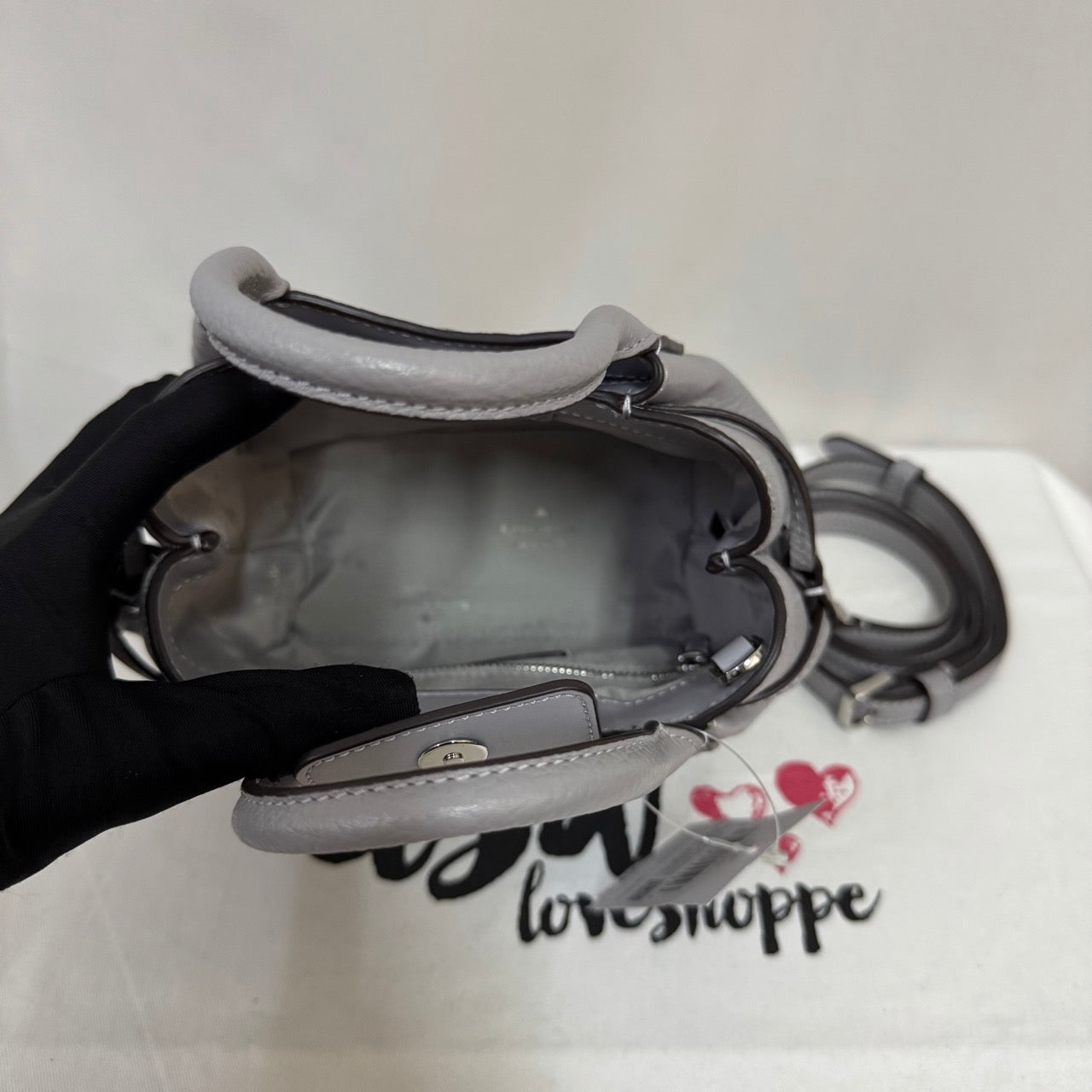 [AUCTION][READY STOCK MY] Kate Spade Dumpling Mini Satchel In Mountain Grey (KI859)