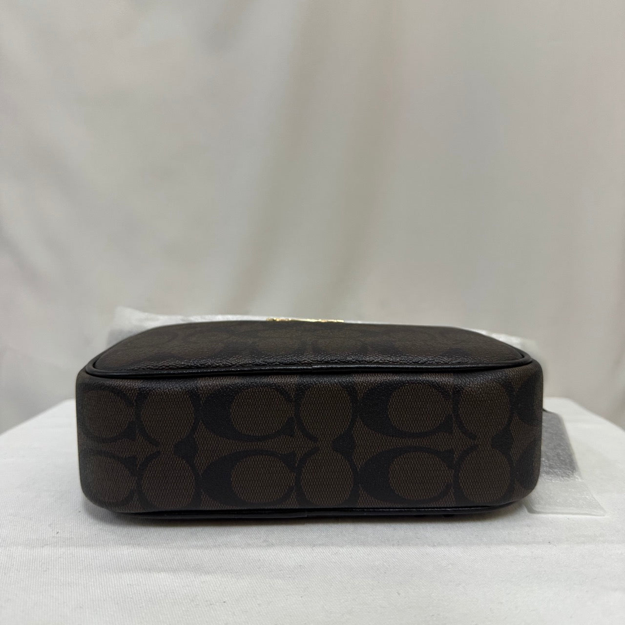 [AUCTION][READY STOCK MY] COACH Mini Jamie Camera Bag In Signature Canvas in Brown Black (CQ874)