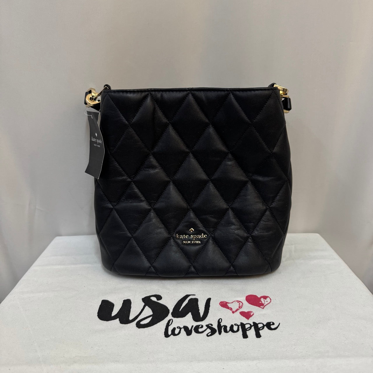 [AUCTION][DEFECT][READY STOCK MY] Kate Spade Carey Bucket Bag in Black (KA765)