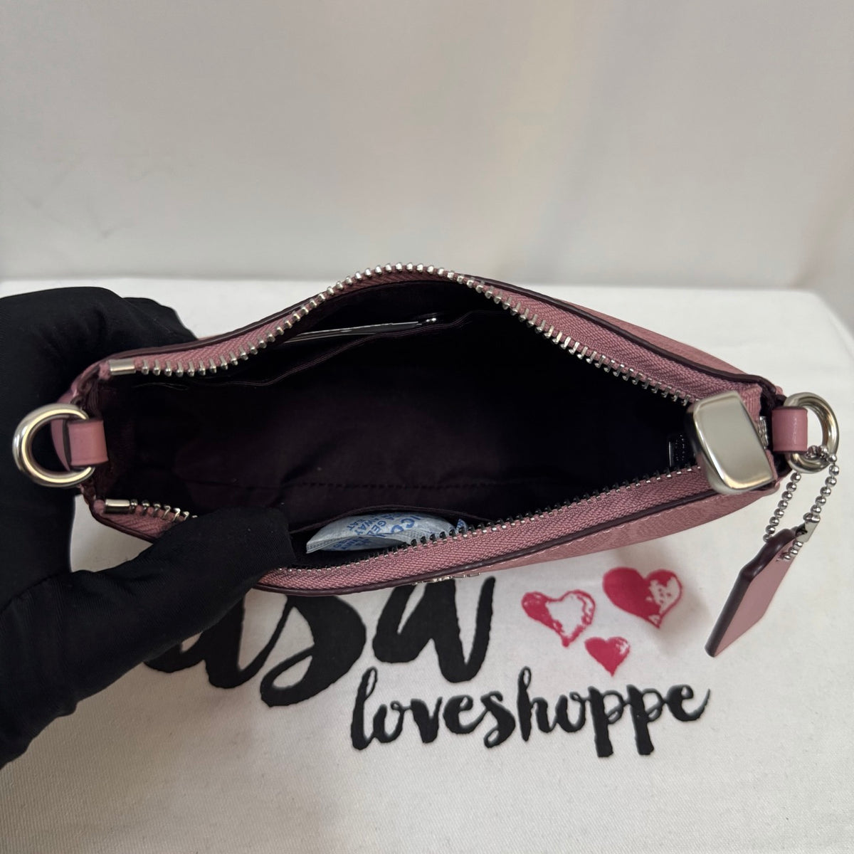 [AUCTION][READY STOCK MY] COACH Teri Mini Crossbody Bag In Signature Canvas in Pink (CW323)