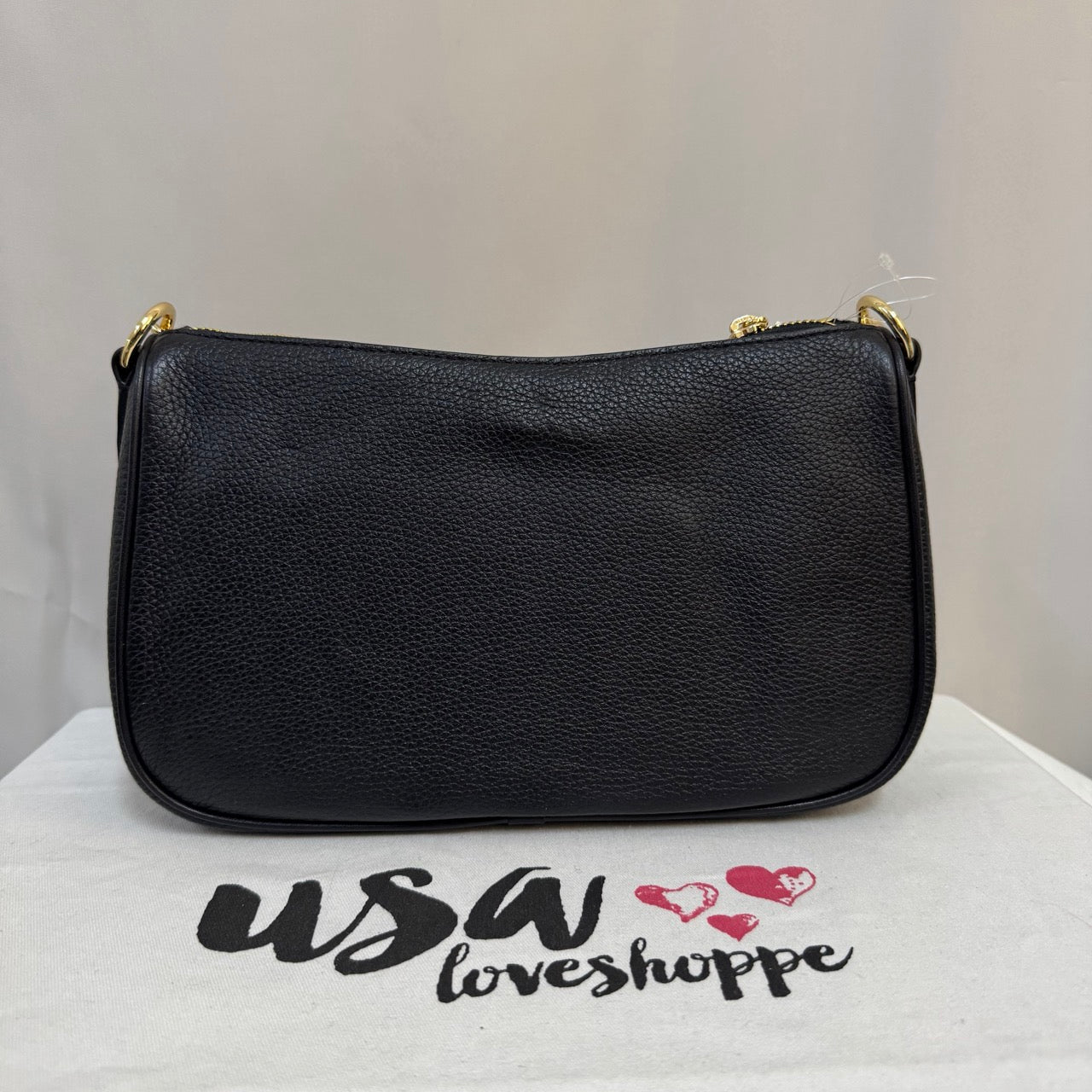 [AUCTION][READY STOCK MY] Michael Kors Carmela Medium Pouchette Crossbody in Black (35F4G1QC6L)