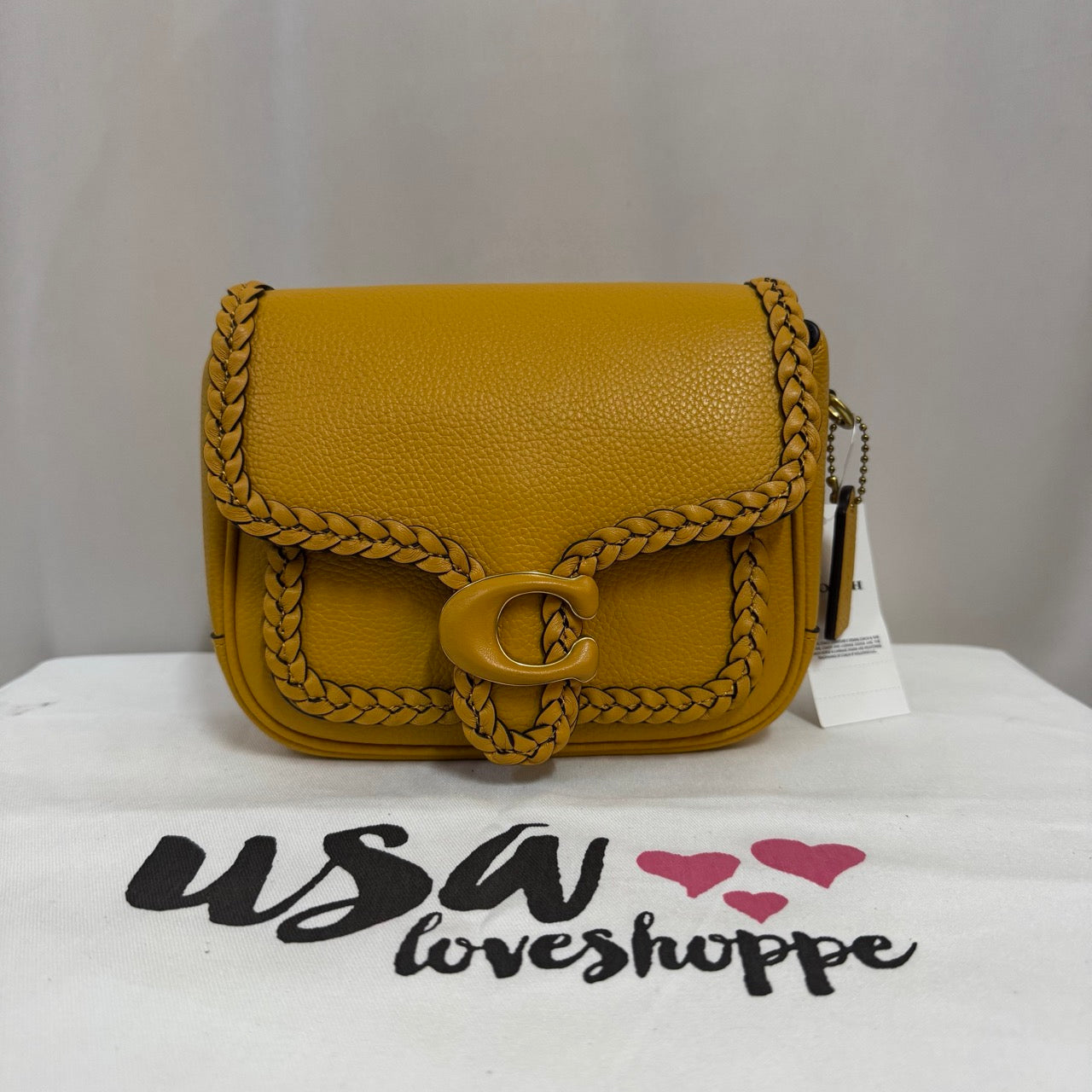 [AUCTION][READY STOCK MY] COACH Tabby Messenger 19 With Braid in Buttercup (CJ837)