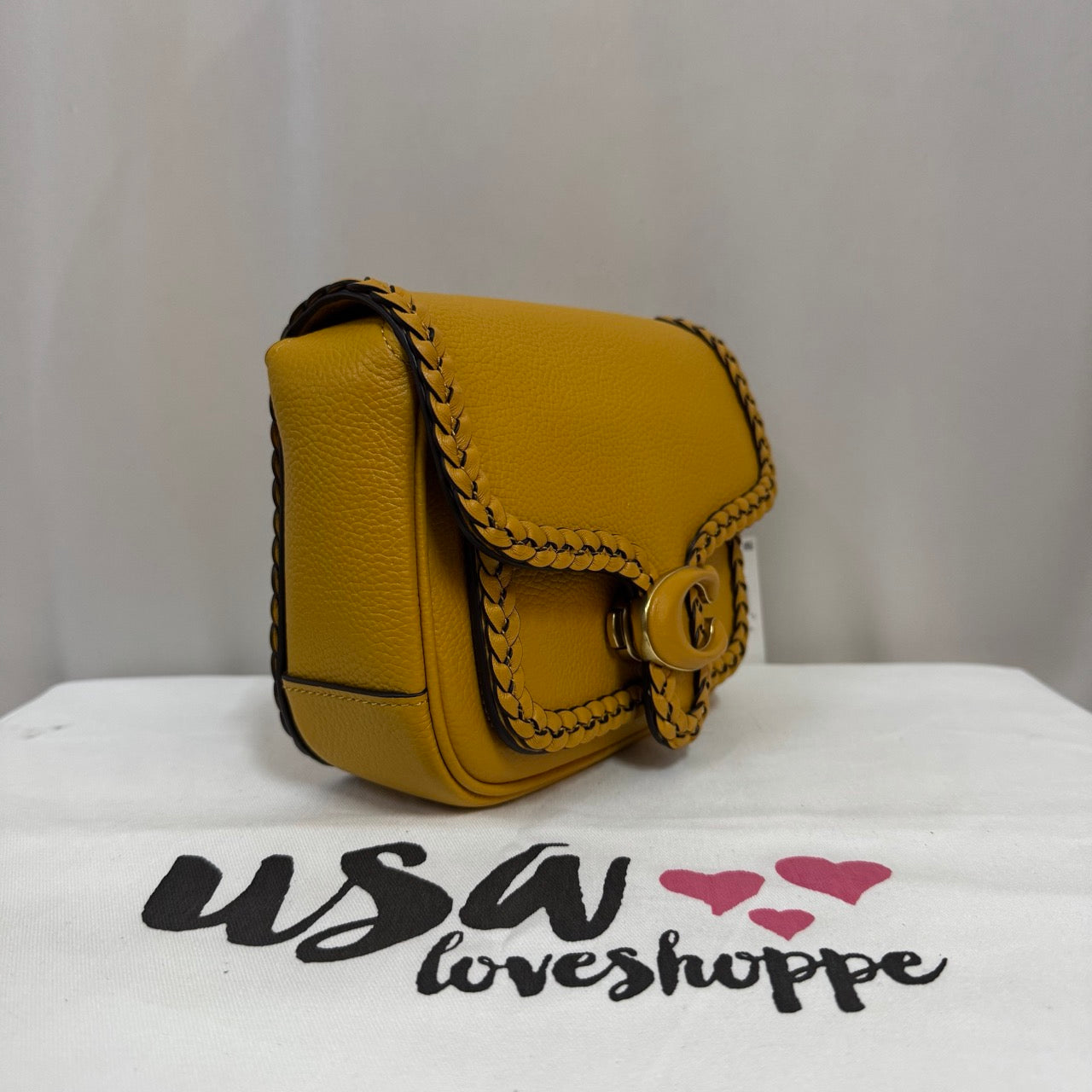 [AUCTION][READY STOCK MY] COACH Tabby Messenger 19 With Braid in Buttercup (CJ837)
