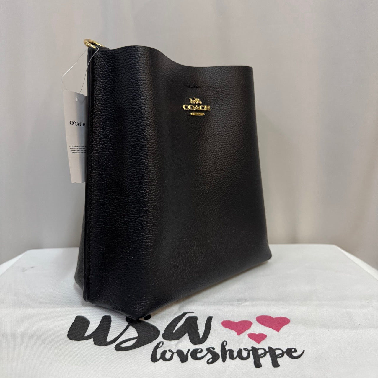 [AUCTION][READY STOCK MY] COACH Mollie Bucket Bag 22 in Black (CA177)