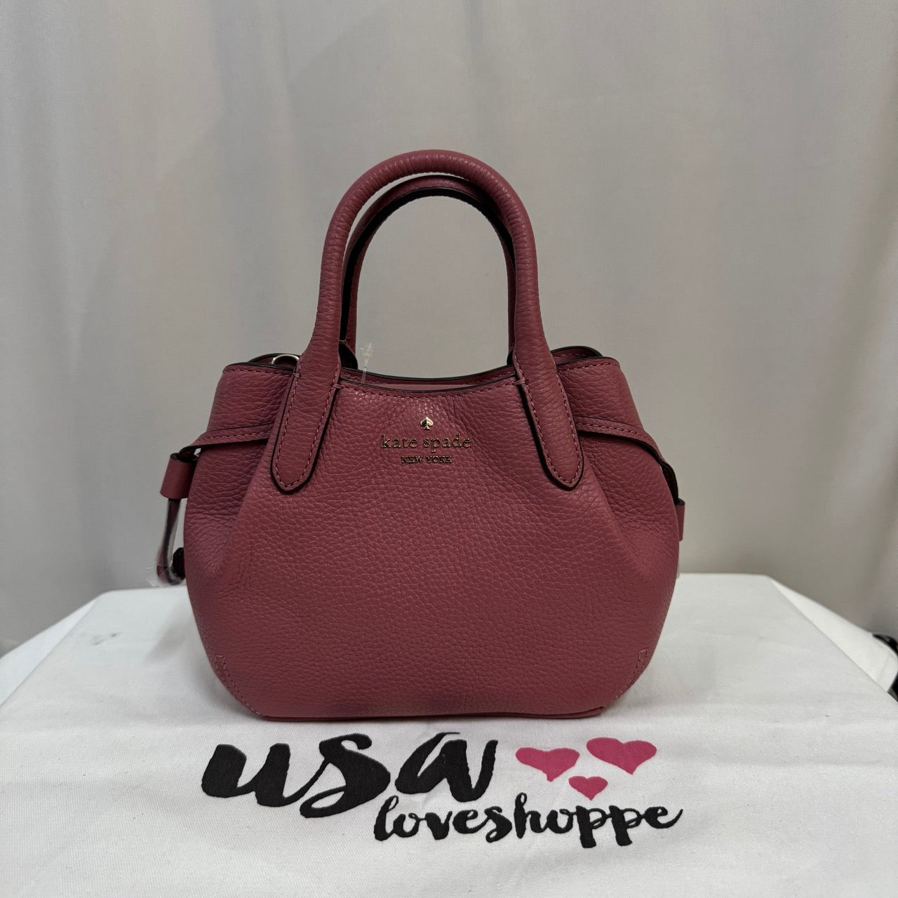[AUCTION][READY STOCK MY] Kate Spade Dumpling Small Satchel Bag in Pomegranate (K8135)