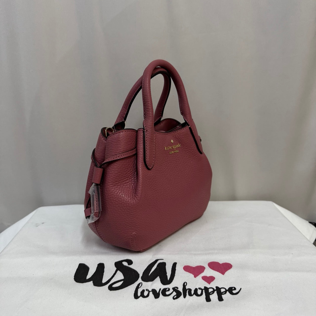 [AUCTION][READY STOCK MY] Kate Spade Dumpling Small Satchel Bag in Pomegranate (K8135)