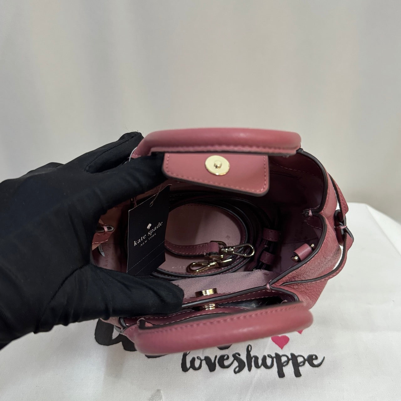 [AUCTION][READY STOCK MY] Kate Spade Dumpling Small Satchel Bag in Pomegranate (K8135)