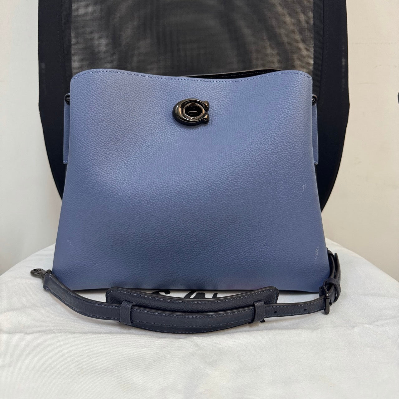 [AUCTION][READY STOCK MY] COACH Willow Shoulder Bag In Colorblock in Washed Chambray Multi (C2590)