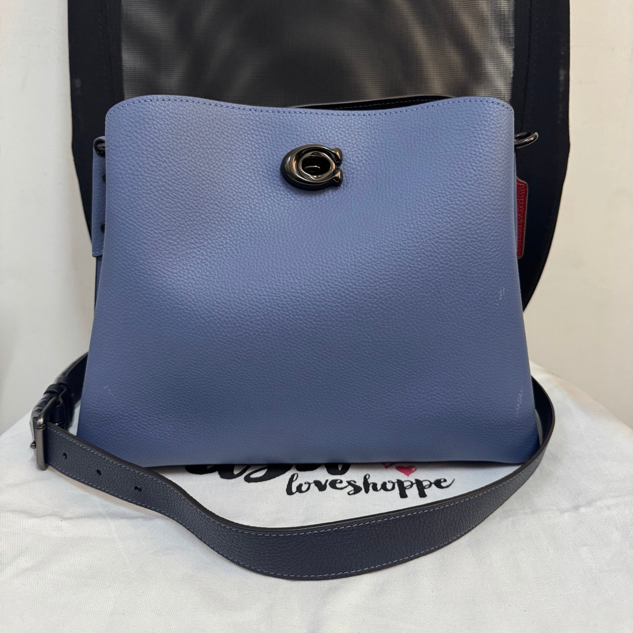 [AUCTION][READY STOCK MY] COACH Willow Shoulder Bag In Colorblock in Washed Chambray Multi (C2590)