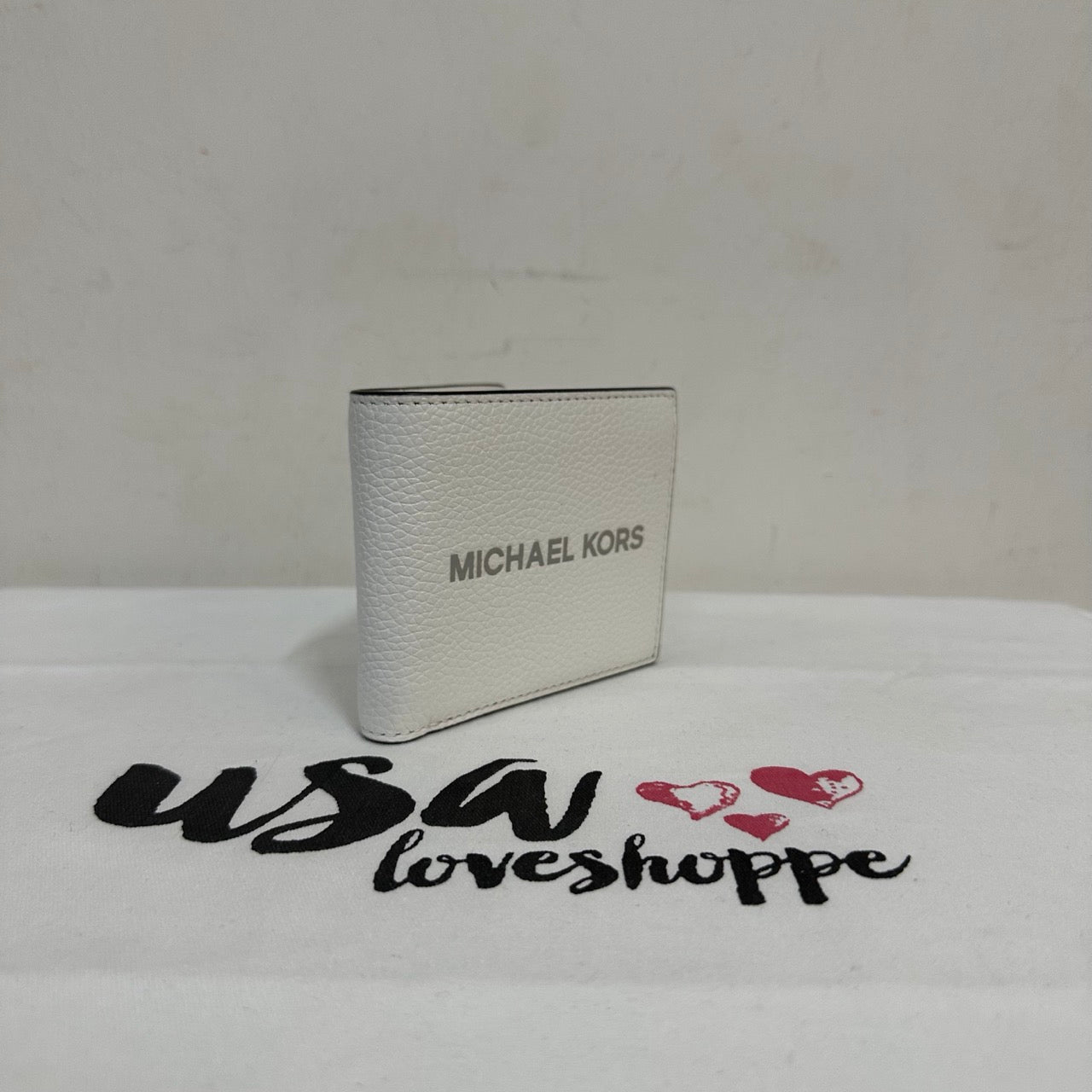 [AUCTION][READY STOCK MY] Michael Kors Cooper Billfold With Coin Packet in Bright White (36S4LCOF3I)