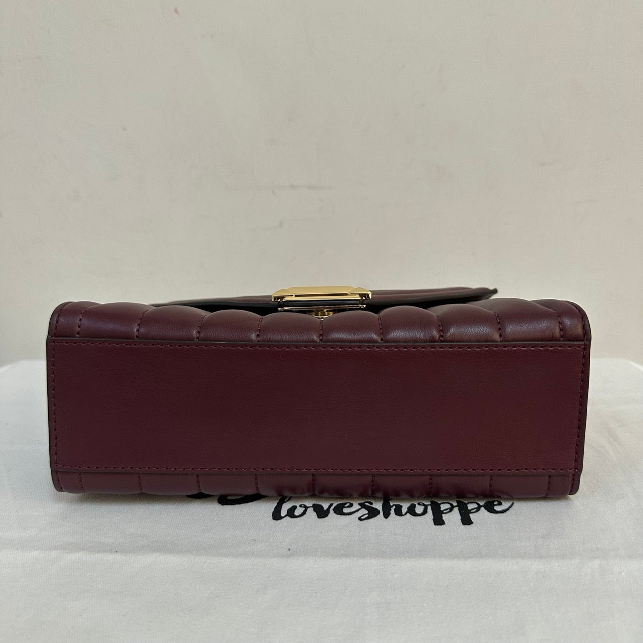 [AUCTION][READY STOCK MY] Michael Kors Whitney Medium Flap Chain Shoulder Bag in Merlot