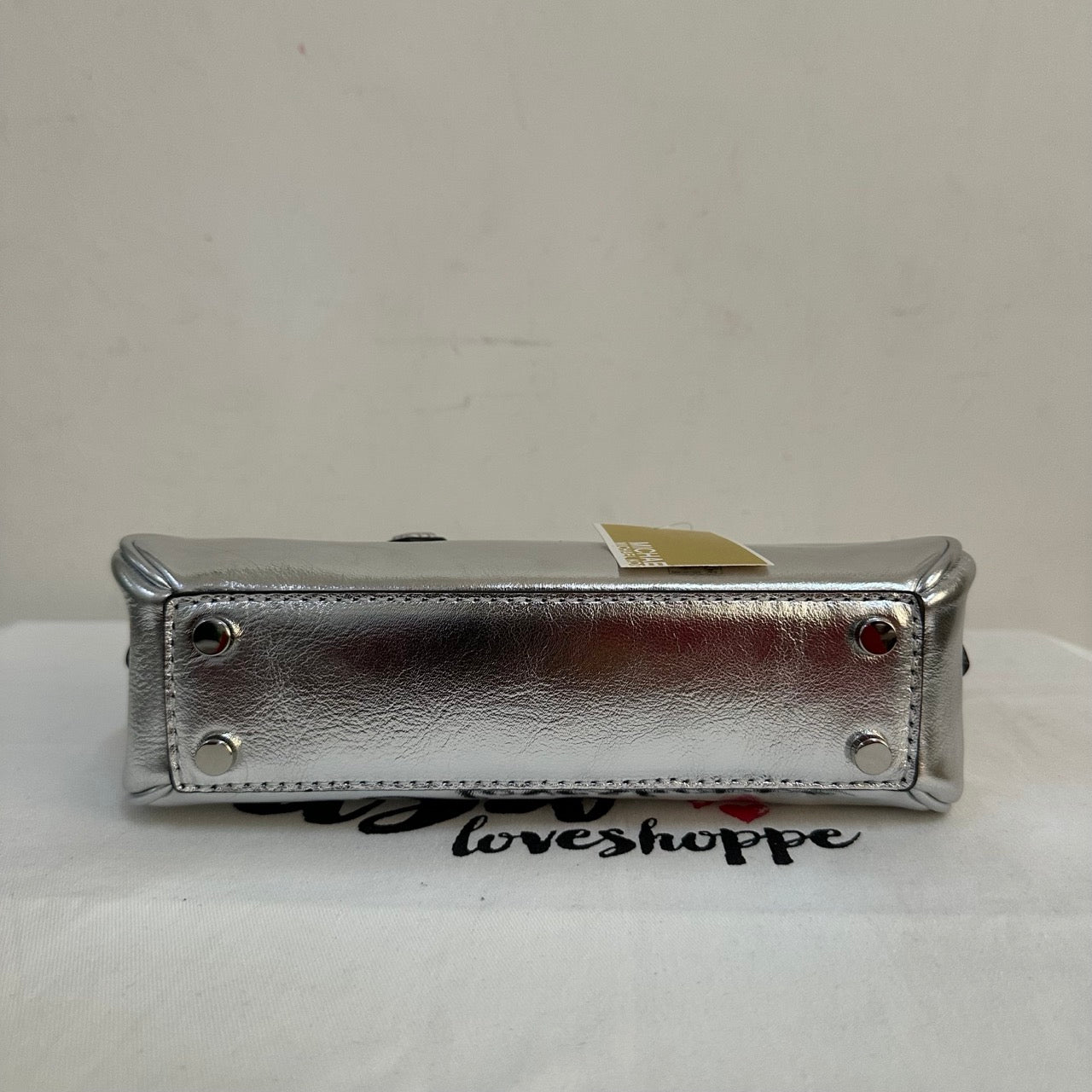 [AUCTION][READY STOCK MY] Michael Kors Lulu Small Handle Satchel in Silver (30F4S1US5M)