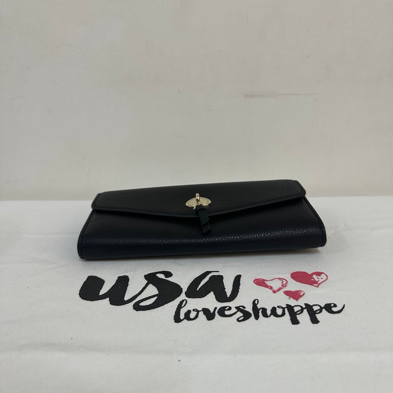 [AUCTION][READY STOCK MY] Kate Spade Marti Pebbled Leather Wallet in Black (K6402)