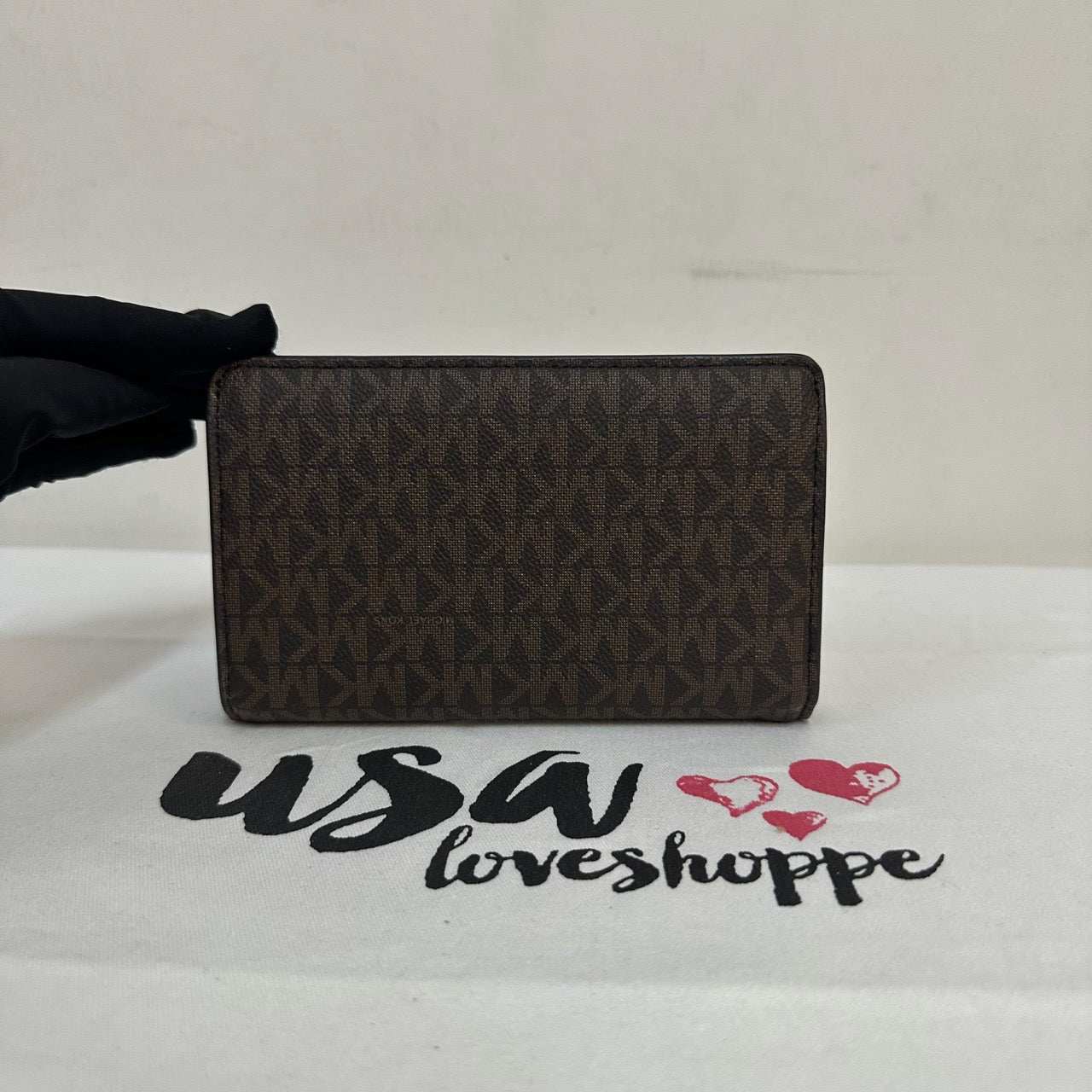 [AUCTION][READY STOCK MY] Michael Kors Slim Bifold Wallet in Signature Brown