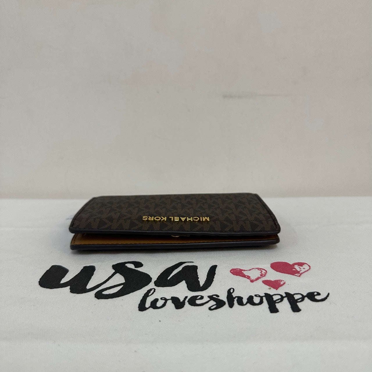 [AUCTION][READY STOCK MY] Michael Kors Slim Bifold Wallet in Signature Brown