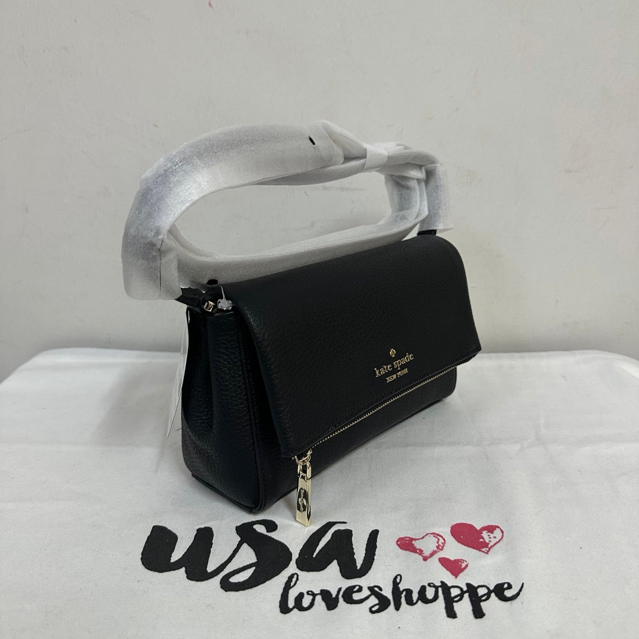 [AUCTION][READY STOCK MY] Kate Spade Leila Mini Zip Crossbody in Black (KE487)