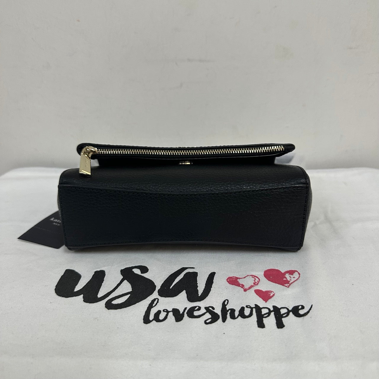 [AUCTION][READY STOCK MY] Kate Spade Leila Mini Zip Crossbody in Black (KE487)