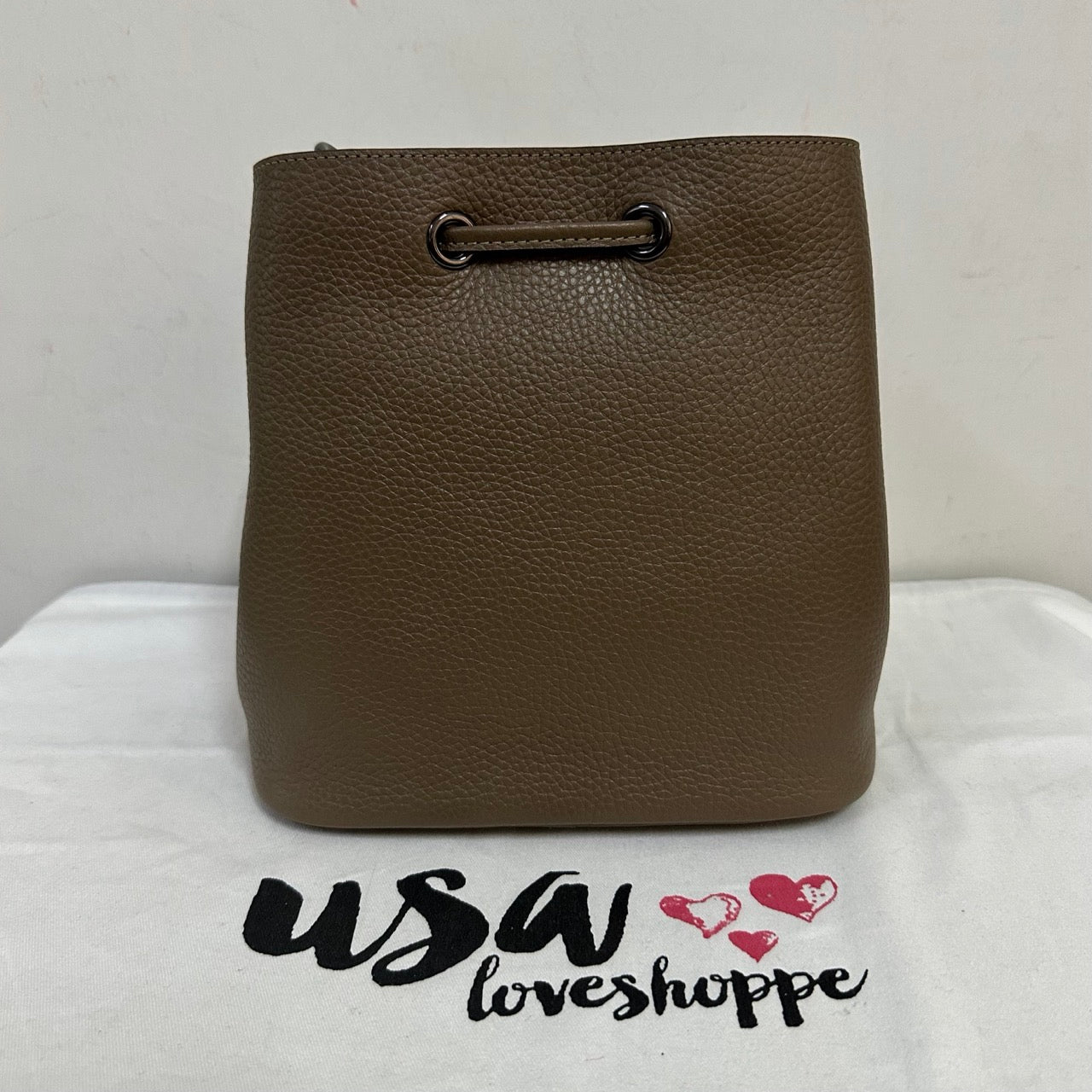[AUCTION][READY STOCK MY] COACH Rowan Bucket Bag in Dark Stone (CBH06)