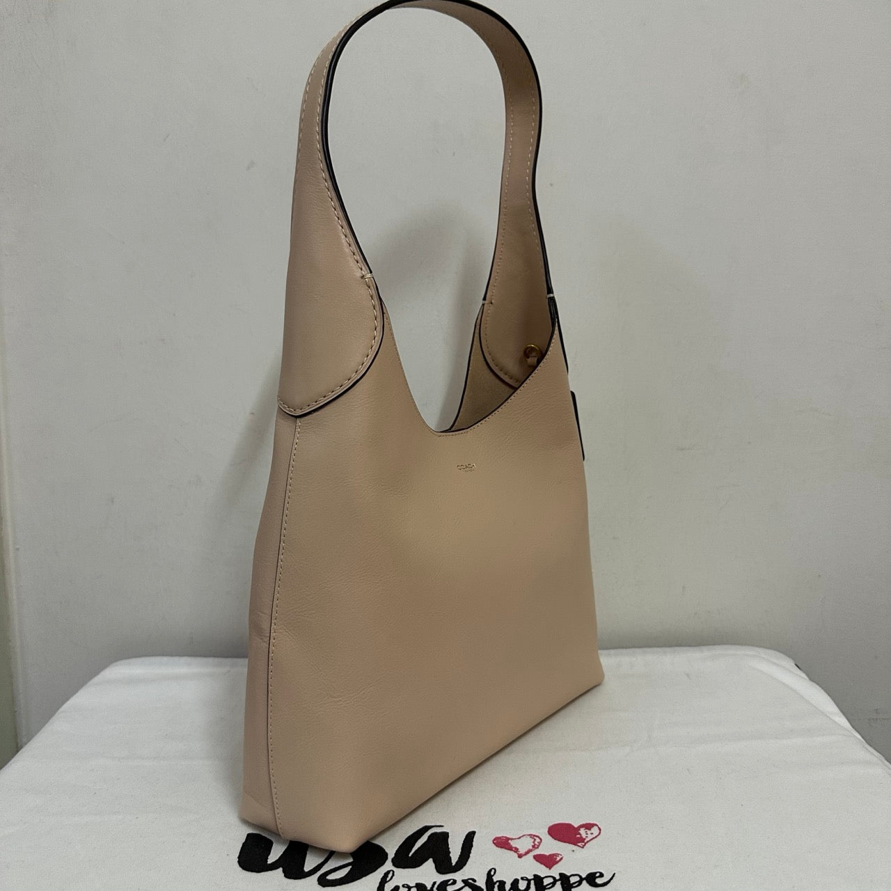 [AUCTION][READY STOCK MY] COACH Brooklyn Shoulder Bag 28 in Cream (CU068)