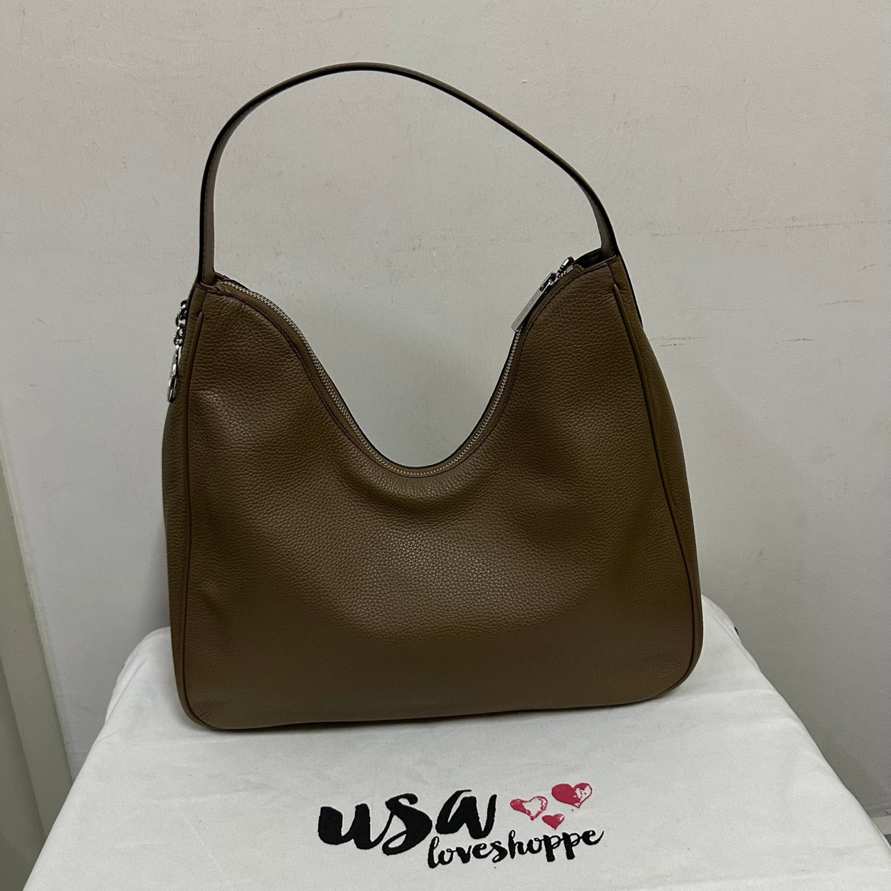 [AUCTION][READY STOCK MY] Michael Kors Nayla Medium Hobo Shoulder in Driftwood (35F5S5ZL6L)