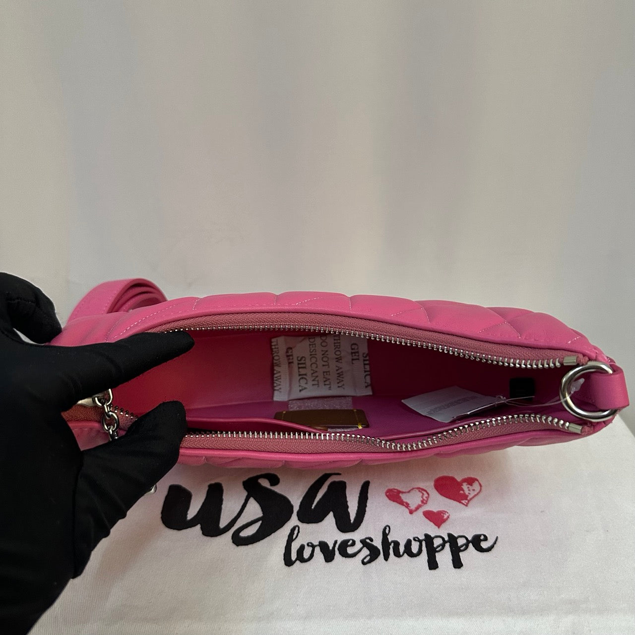 [AUCTION[READY STOCK MY] COACH Mira Shoulder Bag With Pillow Quilting And Heart Strap In Petunia (CP223)