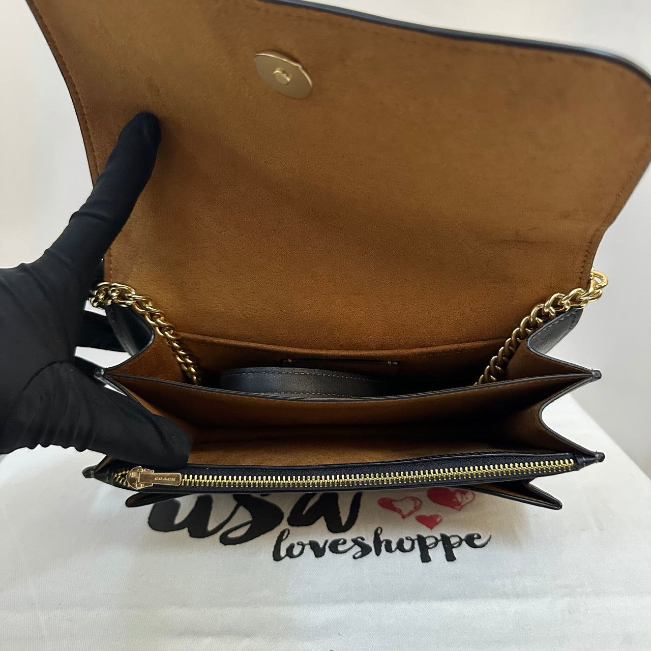 [AUCTION][READY STOCK MY] COACH Klare Crossbody In Signature Canvas in Khaki/Black (CJ943)