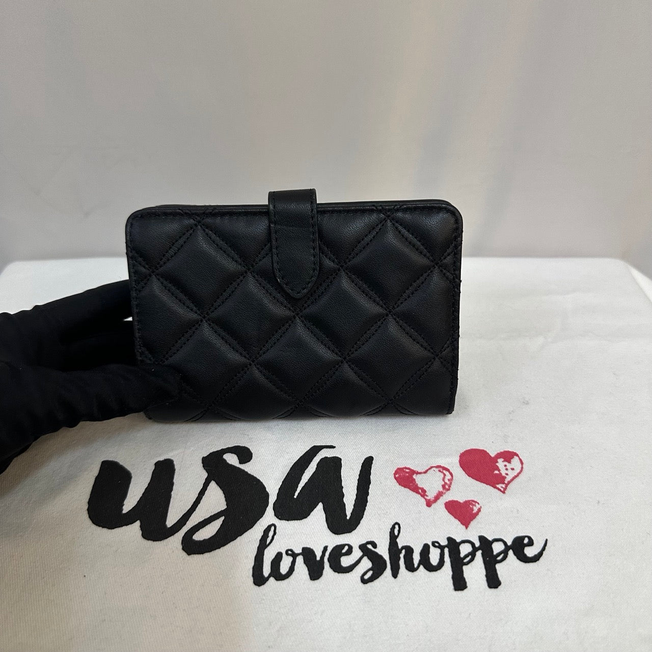 [AUCTION][READY STOCK MY] Kate Spade Natalia Medium Compact Bifold Wallet in Black (WLRU6344)