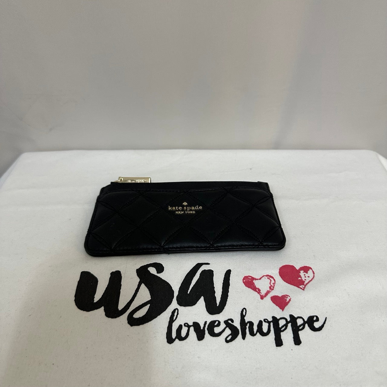 [AUCTION][READY STOCK MY] Kate Spade Natalia Large Slim Card Holder in Black (WLRU6343)