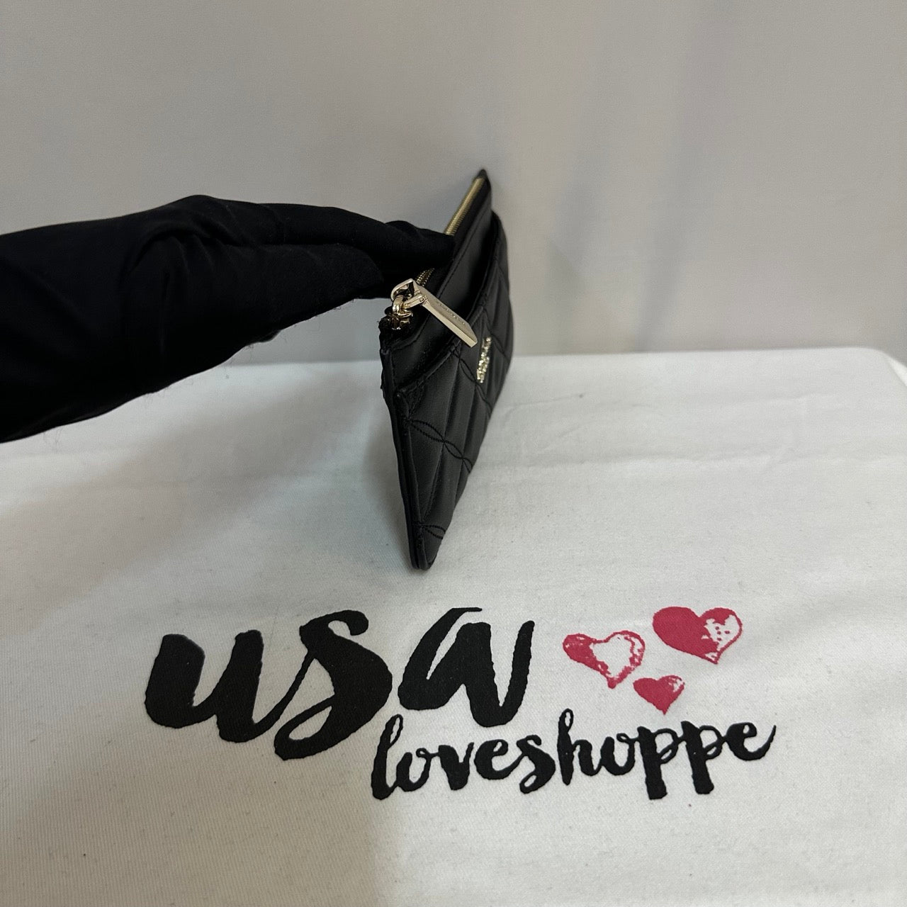 [AUCTION][READY STOCK MY] Kate Spade Natalia Large Slim Card Holder in Black (WLRU6343)