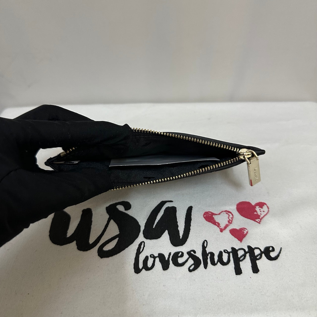[AUCTION][READY STOCK MY] Kate Spade Natalia Large Slim Card Holder in Black (WLRU6343)