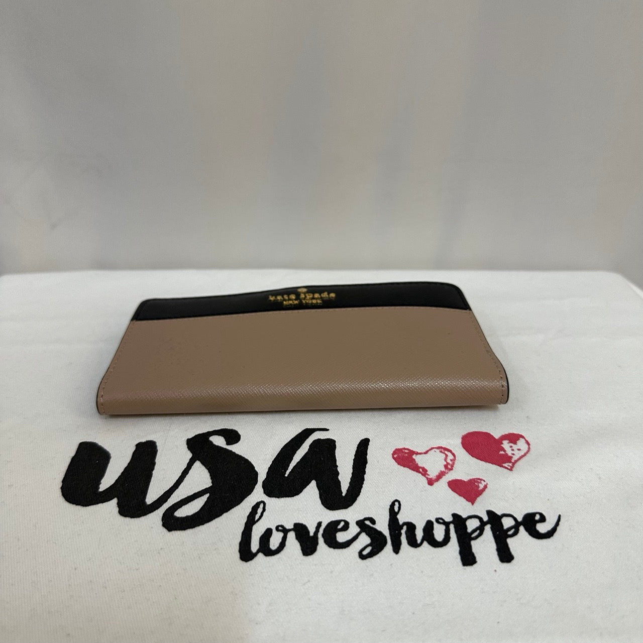 [AUCTION][READY STOCK MY] Kate Spade Madison Colorblock Large Slim Bifold in Toasted Hazelnut (KI367)