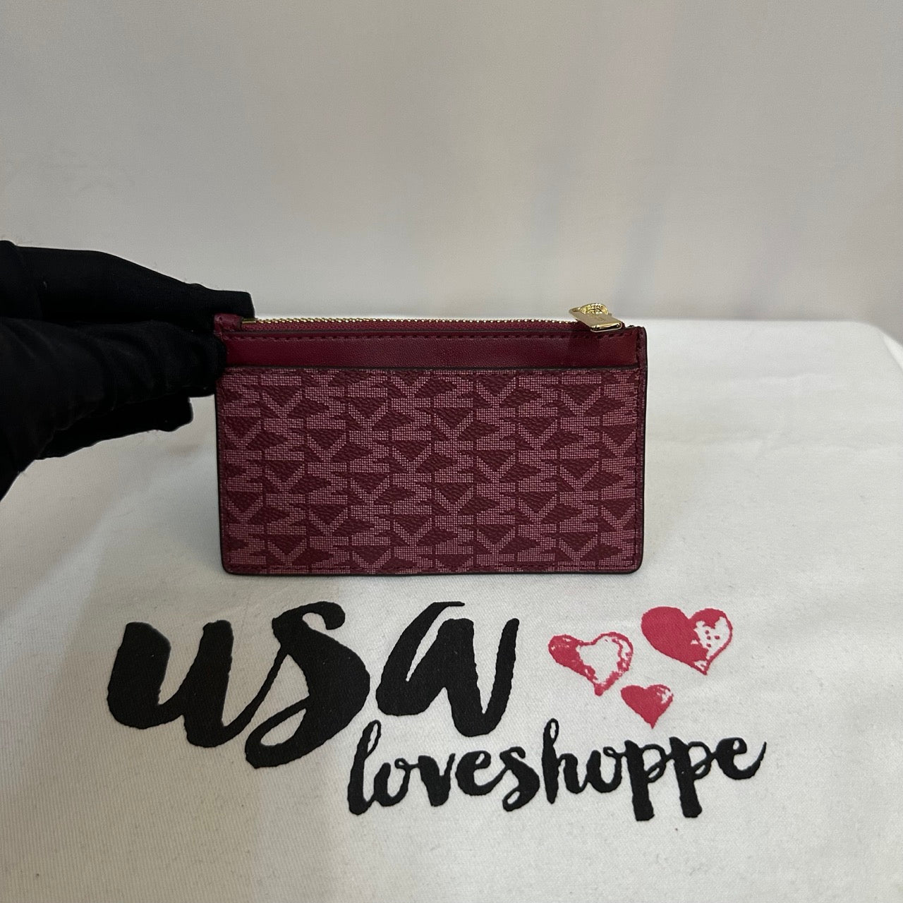 [AUCTION][READY STOCK MY] Michael Kors Jet Set Travel Medium TZ Card Case in Mulberry Multi (35F2GTVD2B)
