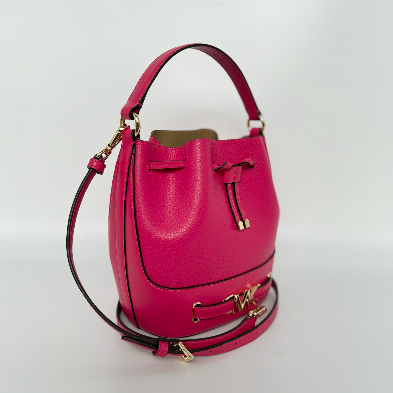 Michael Kors Reed Medium Logo Bucket Bag in Electric Pink (35S3G6RM8T)