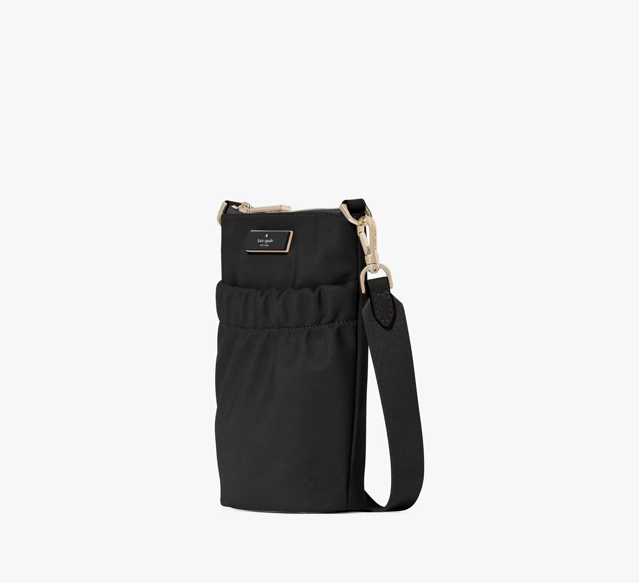[READY STOCK MY] Kate Spade Carter Nylon Phone Crossbody in Black (KL876)
