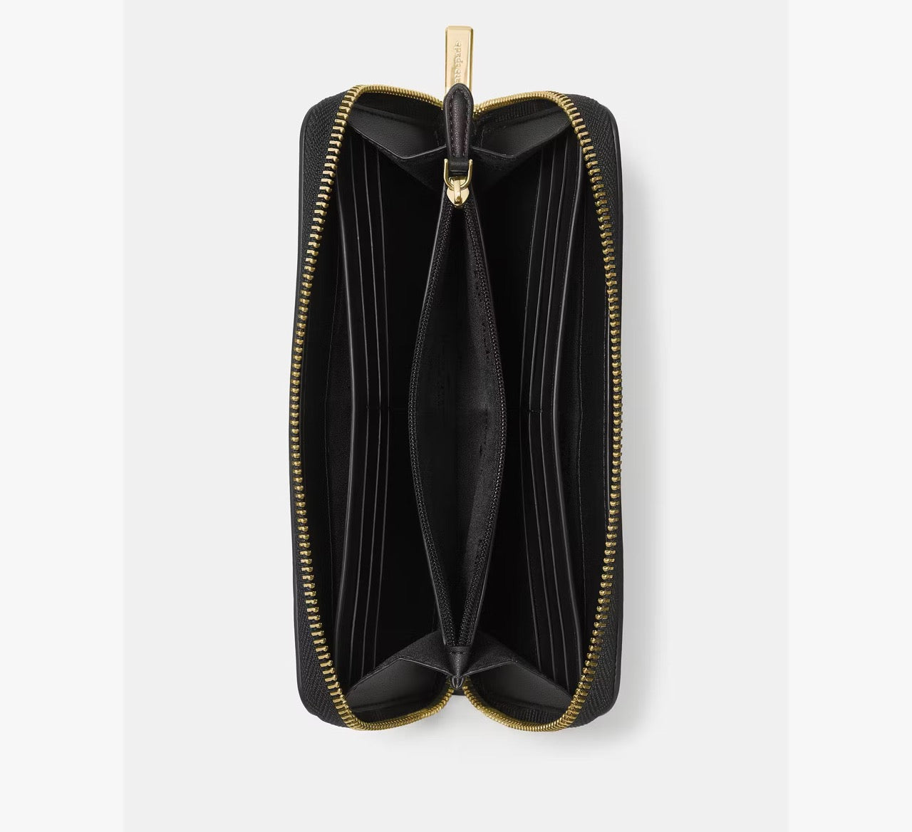 [READY STOCK MY] Kate Spade Bridget Crinkle Patent Large Continental Wallet in Black (KM549)