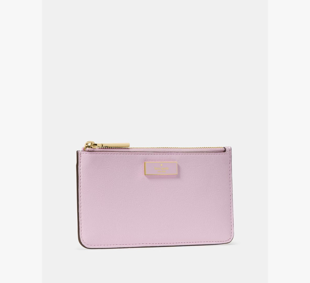 [READY STOCK MY] Kate Spade Bridget Crinkle Patent Large Slim Card Holder in Lilac Moonlight (KM550)