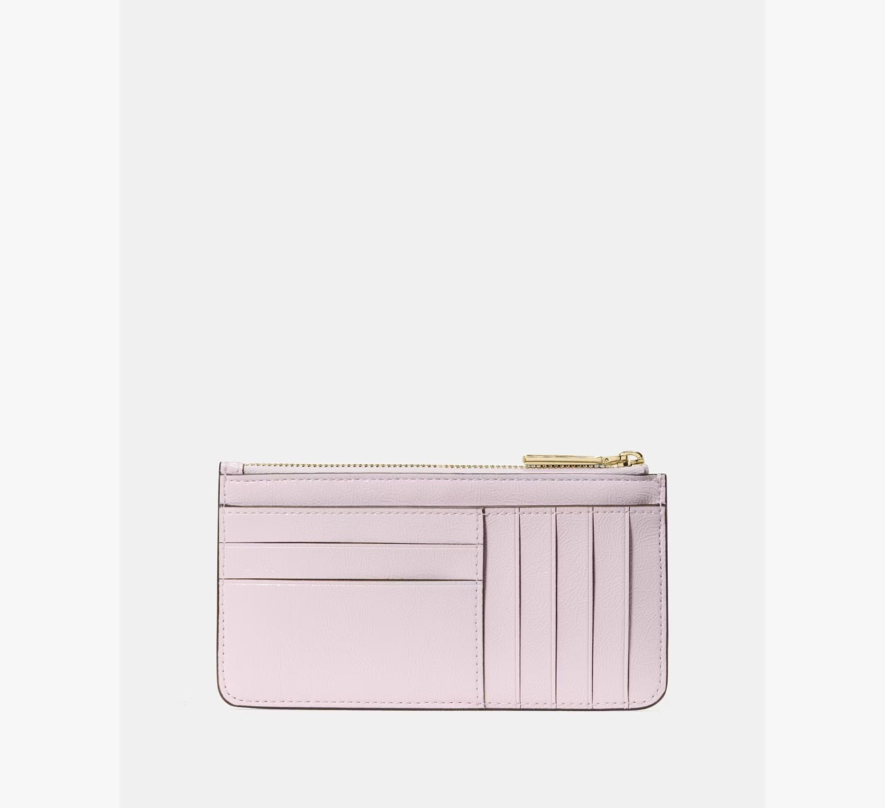 [READY STOCK MY] Kate Spade Bridget Crinkle Patent Large Slim Card Holder in Lilac Moonlight (KM550)
