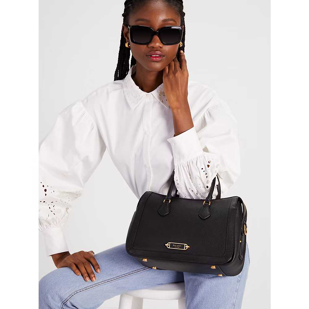 Kate Spade Bag Malaysia Kate Spade Gramercy Medium Satchel in Black K9914
