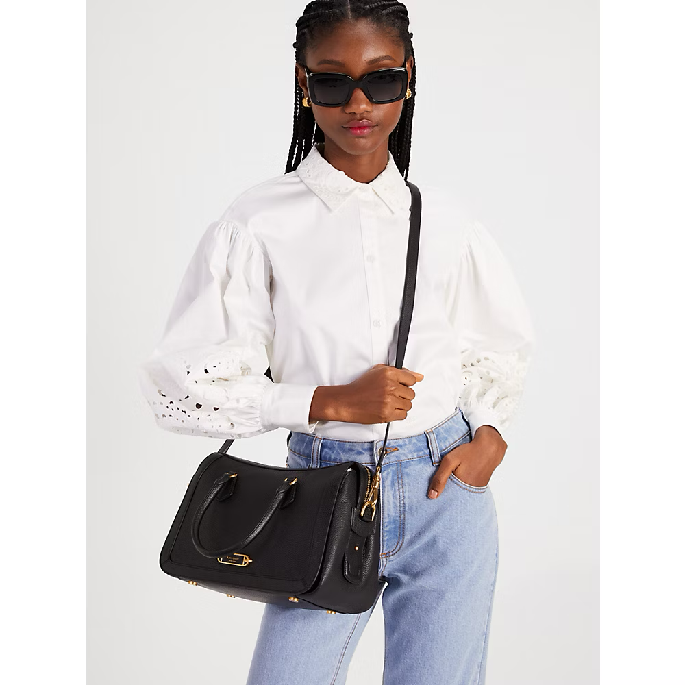 Kate Spade Bag Malaysia Kate Spade Gramercy Medium Satchel in Black K9914