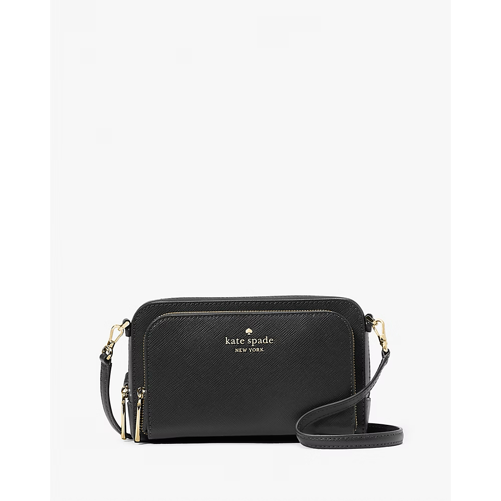 [INCOMING ETA 30 DAYS] Kate Spade Staci Dual Zip Around Crossbody in Black (KG036)