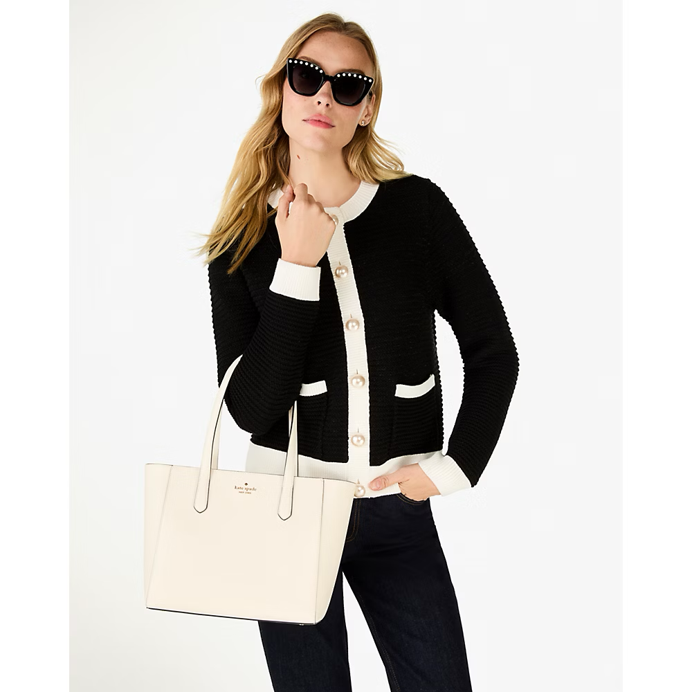 Kate Spade Bag Malaysia Kate Spade Staci Medium Tote in Meringue KG473